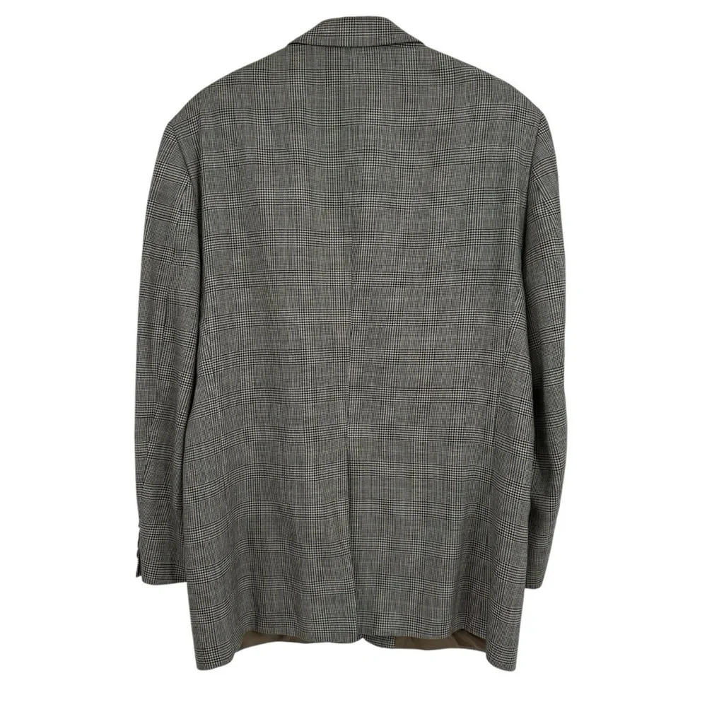 Lauren Ralph Lauren Men's black houndstooth silk Wool Sport Blazer Size 42 R